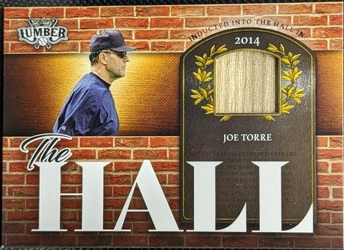 JOE TORRE 2022 Leaf Lumber Game Used BAT Relic BLACK /5 Yankees Cardinals Braves