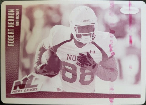 ROBERT HERRON 2014 SAGE HIT Next Level PRINTING PLATE #1/1 of 1 Buccaneers Bucs