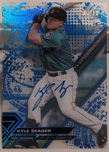 KYLE SEAGER 2017 Topps High-Tek AUTO BLUE RAINBOW SP #/50 Seattle Mariners Corey