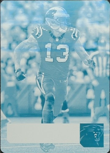 KELVIN BENJAMIN 2016 Panini Prestige PRINTING PLATE #1/1 Panthers Patches One of