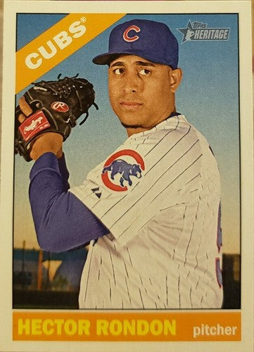 HECTOR RONDON 2015 Topps Heritage Gum Stain Back SP Variation #274 Chicago Cubs