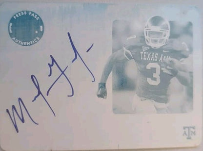 MIKE GOODSON 2009 Press Pass Legends RC AUTO PRINTING PLATE SP #1/1 Texas A&M of