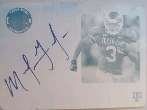 MIKE GOODSON 2009 Press Pass Legends RC AUTO PRINTING PLATE SP #1/1 Texas A&M of