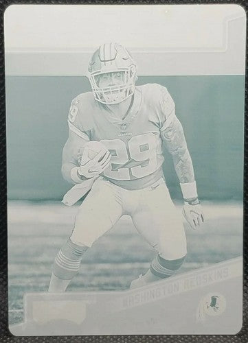 DERRIUS GUICE 2018 Panini Playoff RC PRINTING PLATE SP #1/1 2019 Patches One of