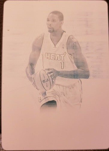 CHRIS BOSH 2012-13 Panini Flawless PRINTING PLATE SP #1/1 Miami Heat Raptors NT