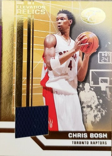 CHRIS BOSH 2007-08 Bowman Elevation Relics Game Used Worn Jersey SP /179 Raptors