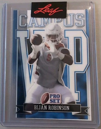 BIJAN ROBINSON 2022 Leaf Pro Set Pre-Production PROOF CLEAR BLUE SP #1/1 Falcons