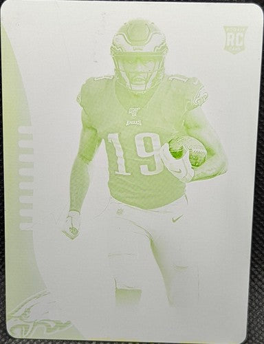 J. J. ARCEGA-WHITESIDE 2019 Panini Absolute RC PRINTING PLATE #1/1 Eagles JJ of