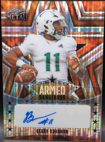 GERRY BOHANON 2024 Leaf Metal Armed & Dangerous AUTO FIRE PULSAR SP #1/1 USF BYU