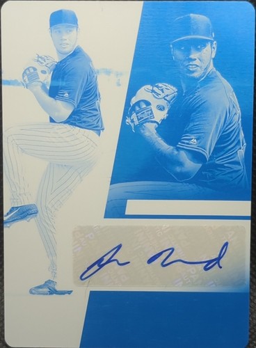 JAMES NORWOOD 2019 Panini Absolute RC AUTO PRINTING PLATE SP #1/1 Cubs One of