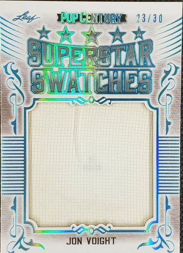 JON VOIGHT 2021 Leaf Pop Century Superstar Swatch JUMBO Wardrobe PATCH Relic /30