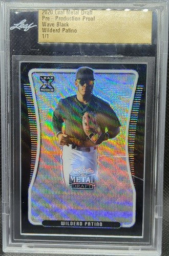 WILDERD PATINO 2020 Leaf Metal RC Black PRE-PRODUCTION PROOF 1/1 Diamondbacks of