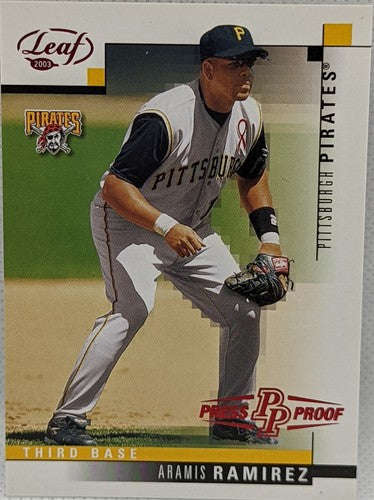 ARAMIS RAMIREZ 2003 Leaf National Red PRESS PROOF SP #1/1 Pirates Cubs One of