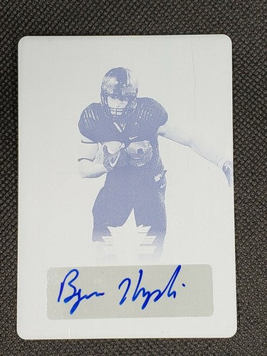 BRYCEN HOPKINS 2020 Leaf Valiant RC DUAL AUTO PRINTING PLATE SP #1/1 Rams One of
