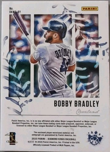 BOBBY BRADLEY 2020 Panini Diamond Kings AUTO DUAL Jersey PATCH SP #/25 Guardians