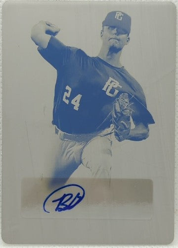 BRYCE DOLBY 2021 Leaf Perfect Game National AUTO PRINTING PLATE #1/1 Red Sox of