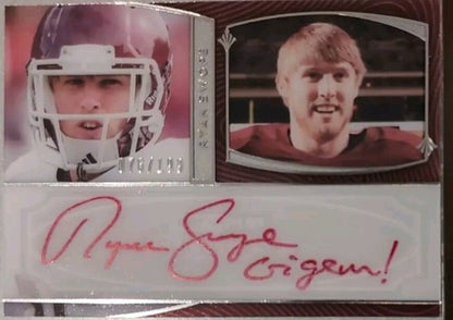 RYAN SWOPE 2013 Press Pass Showcase Red Ink AUTO SP Gigem! INSCRIPTION Texas A&M