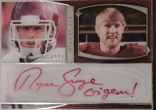 RYAN SWOPE 2013 Press Pass Showcase Red Ink AUTO SP Gigem! INSCRIPTION Texas A&M