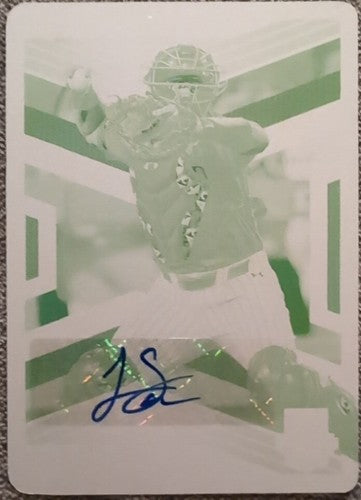 LUKE SHLIGER 2023 Panini Elite Extra Edition RC AUTO PRINTING PLATE #1/1 Giants