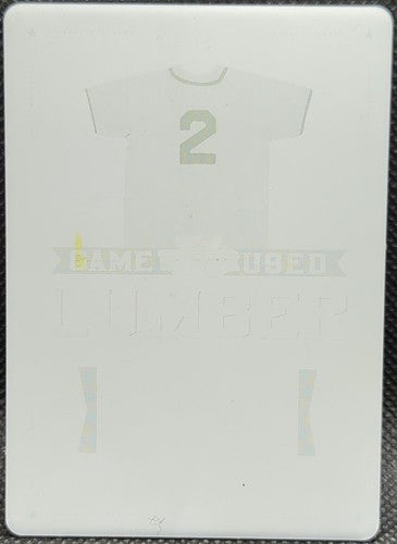 BILLY HERMAN 2021 Leaf Game Used Lumber PRINTING PLATE #1/1 Cubs Dodgers One of