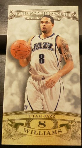 DERON WILLIAMS 2008-09 Topps Treasury Rip Card Mini Exclusives SILVER #/25 Jazz