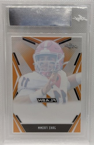 JAKE FROMM 2020 Leaf Flash Pre-Production PROOF Orange #1/1 Bills Commanders of