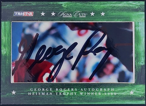 GEORGE ROGERS 2007 TriStar Signa Cuts Buyback AUTO GREEN /98 Saints SC Gamecocks