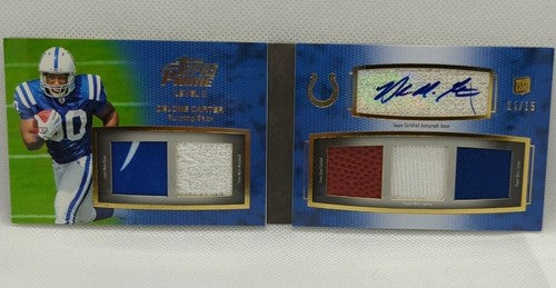 DELONE CARTER 2011 Topps Prime Level II RC DUAL AUTO 5 Relic PATCH Booklet #/15