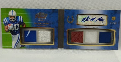 DELONE CARTER 2011 Topps Prime Level II RC DUAL AUTO 5 Relic PATCH Booklet #/15