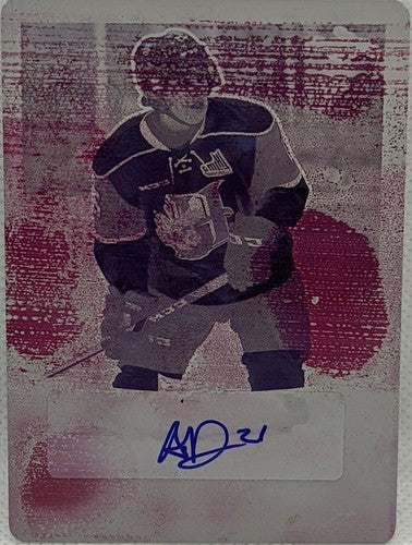 ARNAUD DURANDEAU 2016-17 Leaf Metal NHL RC AUTO PRINTING PLATE #1/1 Islanders of