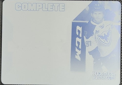 JEREMY ROY 2014-15 Leaf ITG Heroes & Prospects PRINTING PLATE #1/1 Sharks One of