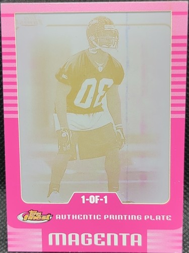 P. J. DANIELS 2006 Topps Finest RC Framed PRINTING PLATE #1/1 Ravens PJ One of