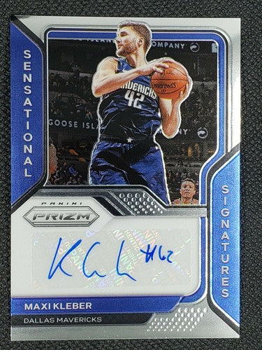 MAXI KLEBER 2020-21 Panini Prizm Sensational Signatures SP AUTO Mavericks Mavs