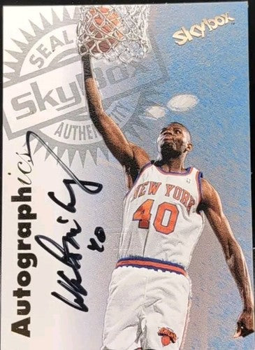 WALTER McCARTY 1997-98 SkyBox Premium Autographics AUTO Knicks Celtics Clippers