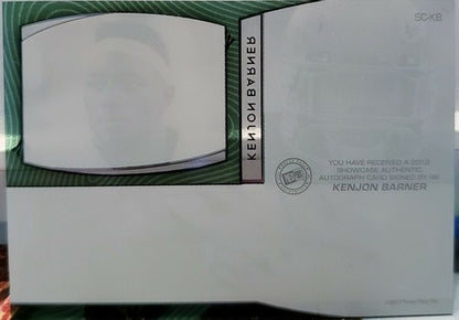 KENJON BARNER 2013 Press Pass Showcase KB Nickname AUTO Autograph #/199 Panthers