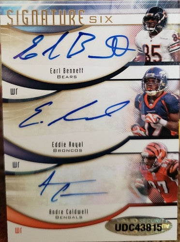 Eddie ROYAL Donnie AVERY Earl BENNETT CALDWELL KELLY 2009 SP Signature Six AUTO