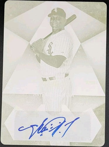 AVISAIL GARCIA 2014 Topps Supreme Styling AUTO PRINTING PLATE SP #1/1 White Sox