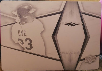 JERMAINE DYE 2008 Upper Deck Spectrum Swatches PRINTING PLATE #1/1 A's White Sox