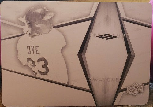 JERMAINE DYE 2008 Upper Deck Spectrum Swatches PRINTING PLATE #1/1 A's White Sox