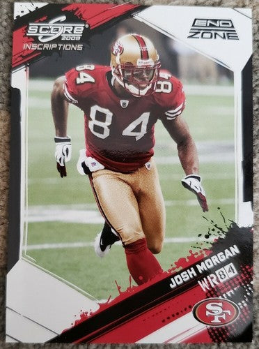 JOSH MORGAN 2009 Donruss Score Inscriptions END ZONE SP #1/6 EBAY 1/1 of 1 #249