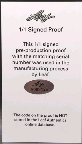 CURTIS MEAD 2022 Leaf Metal Thrillerz AUTO PROOF Snakeskin Cracked Ice #1/1 Rays