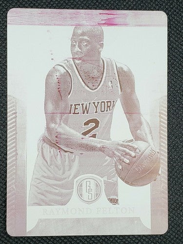 RAYMOND FELTON 2012-13 Panini Gold Standard PRINTING PLATE SP 1/1 Knicks Thunder