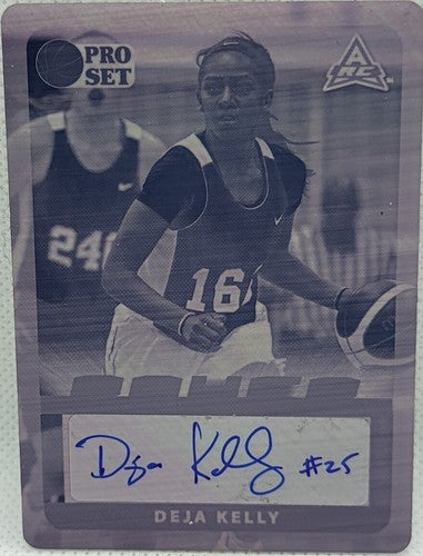 DEJA KELLY 2021-22 Leaf Pro Set Power RC AUTO PRINTING PLATE SP #1/1 UNC One of