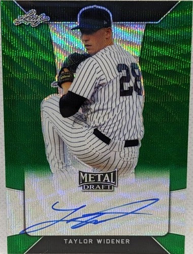 TAYLOR WIDENER 2018 Leaf Metal Draft GREEN Prospect RC AUTO SP #5/5 Diamondbacks