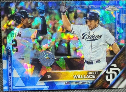 BRETT WALLACE 2017 Topps Transcendent 2016 Chrome Sapphire 65th SP #1/1 Padres