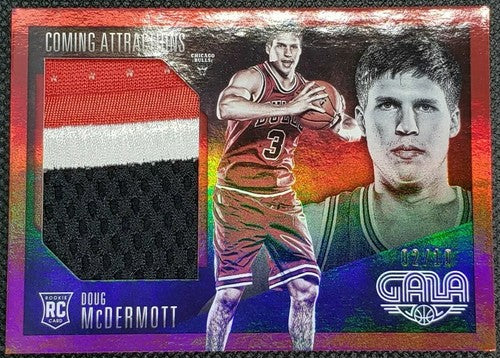 DOUG McDERMOTT 2014-15 Panini Gala JUMBO RC Jersey PATCH Crimson /10 Bulls Spurs