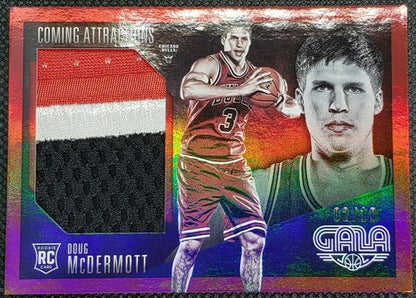 DOUG McDERMOTT 2014-15 Panini Gala JUMBO RC Jersey PATCH Crimson /10 Bulls Spurs