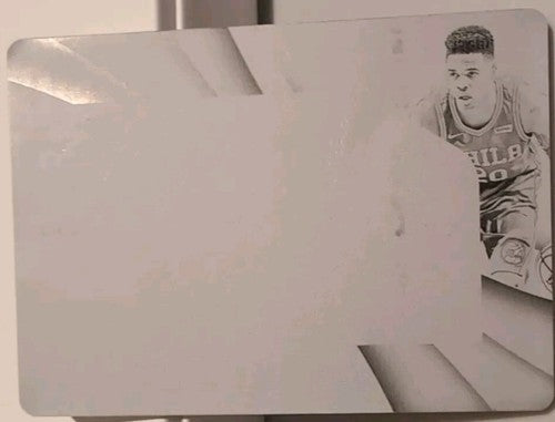 MARKELLE FULTZ 2017-18 Panini Immaculate Brand Logo RC PRINTING PLATE #1/1 76ers