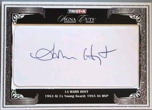 LaMARR HOYT 2008 TriStar SignaCuts Signa CUT AUTO SILVER SP White Sox SD Padres