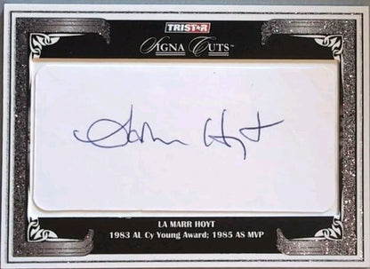 LaMARR HOYT 2008 TriStar SignaCuts Signa CUT AUTO SILVER SP White Sox SD Padres